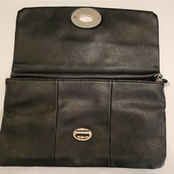 BRAND NEW EXLARGE BLACK CLUTCH - Picture 1 of 16